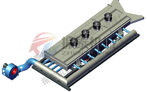 風(fēng)冷式直線震動(dòng)篩工作原理